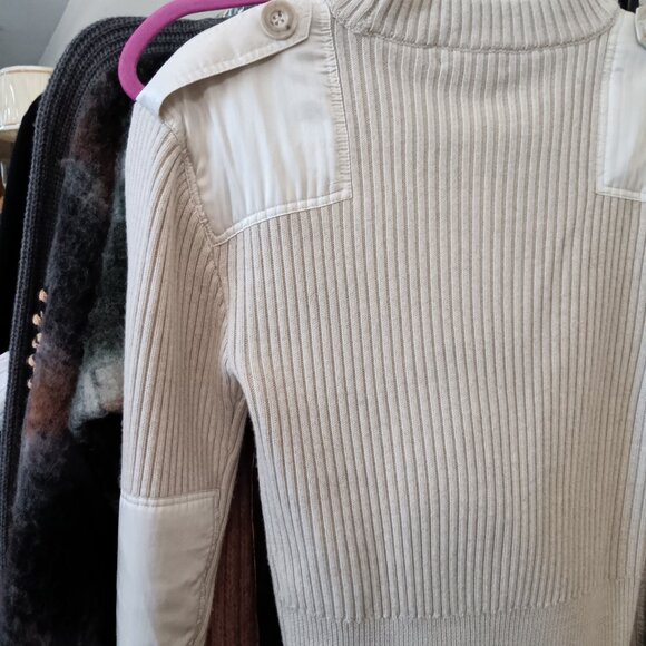 rag & bone Women's Toasted Oatmeal Wool Sweater - Picture 7 of 7